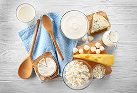 Various dairy products
